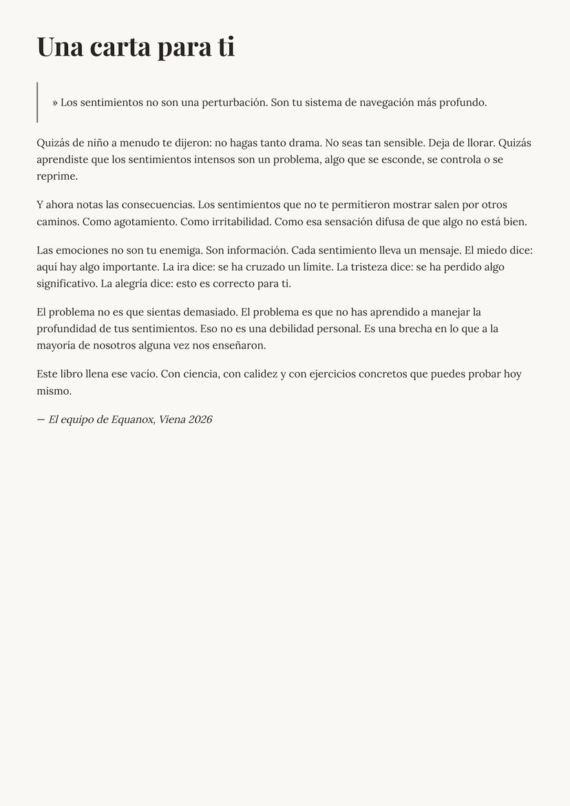Una carta para ti